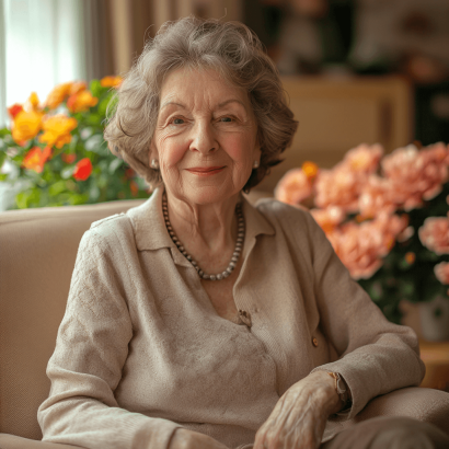 dario1493_elder_nice_and_polite_woman_german_type_sitting_on__70b08efb-e97f-4b5a-b8e7-4635b8c76d32_1-2