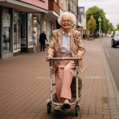 magdalena.wtyklo_an_elegant_90-year-old_woman_at_a_rollator_in__aa7291dd-d90b-4ef9-9e2f-7ecb6e54c82a