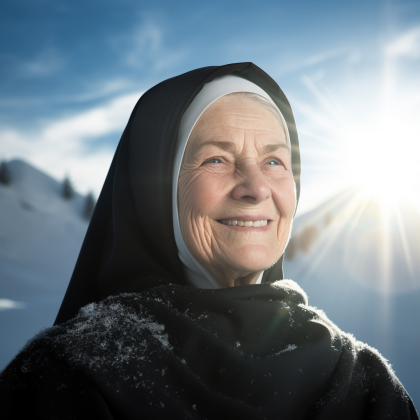 magdalena.wtyklo_elder_nun_in_german_type_smiling_sunny_winter__689a6f80-e0d3-4419-8b86-0b5279525b1f